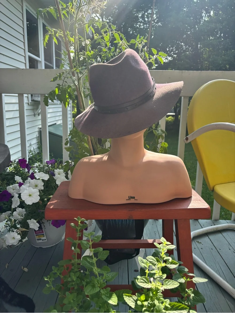 Goorin Bros Brown Wool Fedora with Black Leather Band